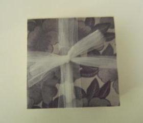 Violet Tile Print Coasters